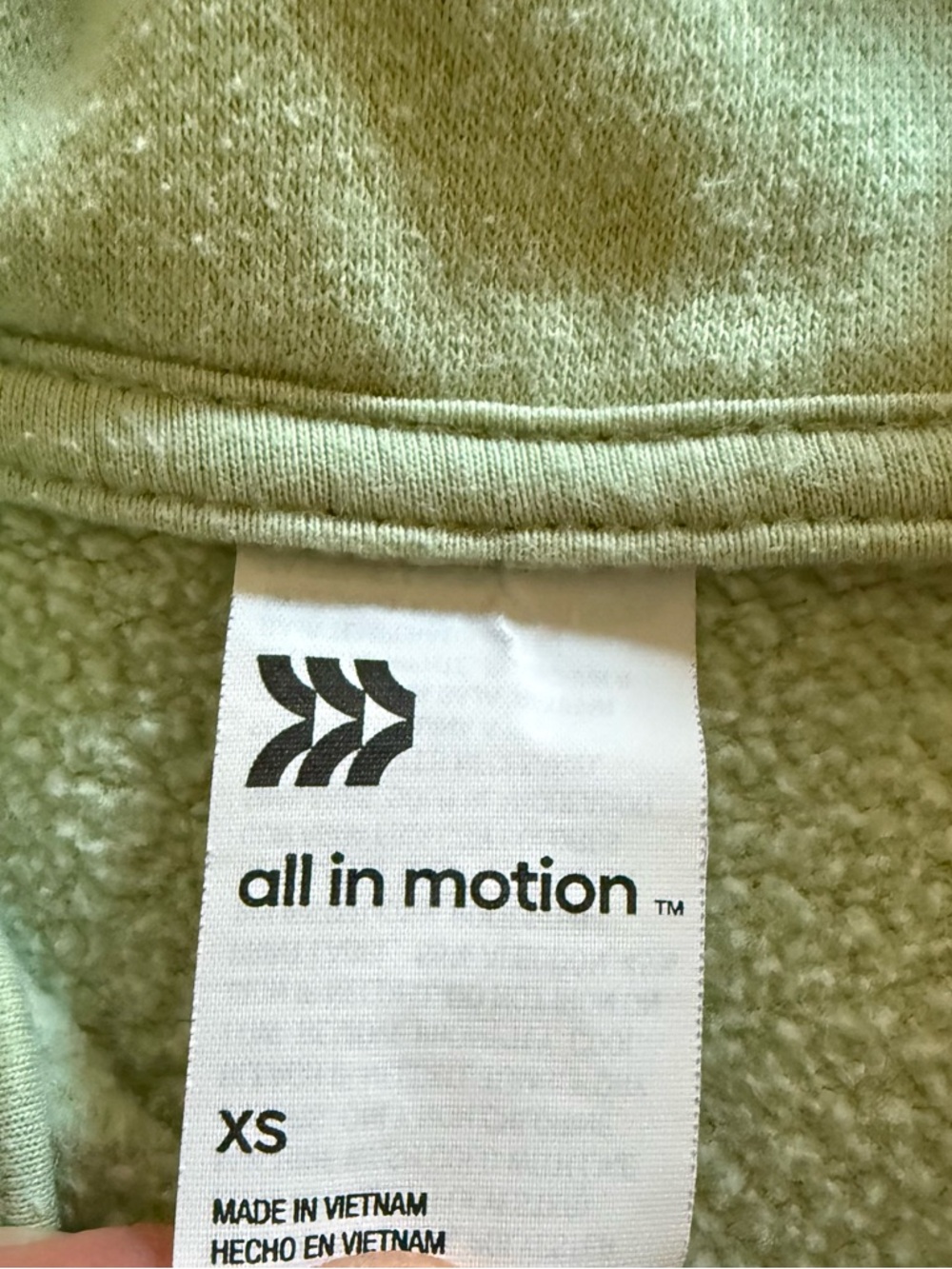 All In Motion Mint Quarter-Zip Fleece - Picture 2 of 4